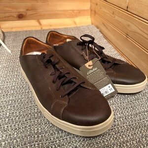 Olukai Kahu Pahaha Men’s size 11 NWT Slip on Shoes Brown